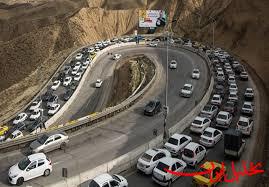  تحلیل ایران -ترافیک سنگین در محورهای مواصلاتی/جاده چالوس مسدود شد