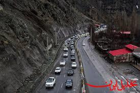  تحلیل ایران -ترافیک خودرویی پرحجم در جاده چالوس به کرج