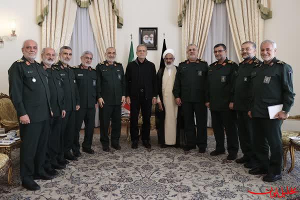  تحلیل ایران -فرماندهان سپاه پاسداران با رئیس‌جمهور منتخب دیدار کردند