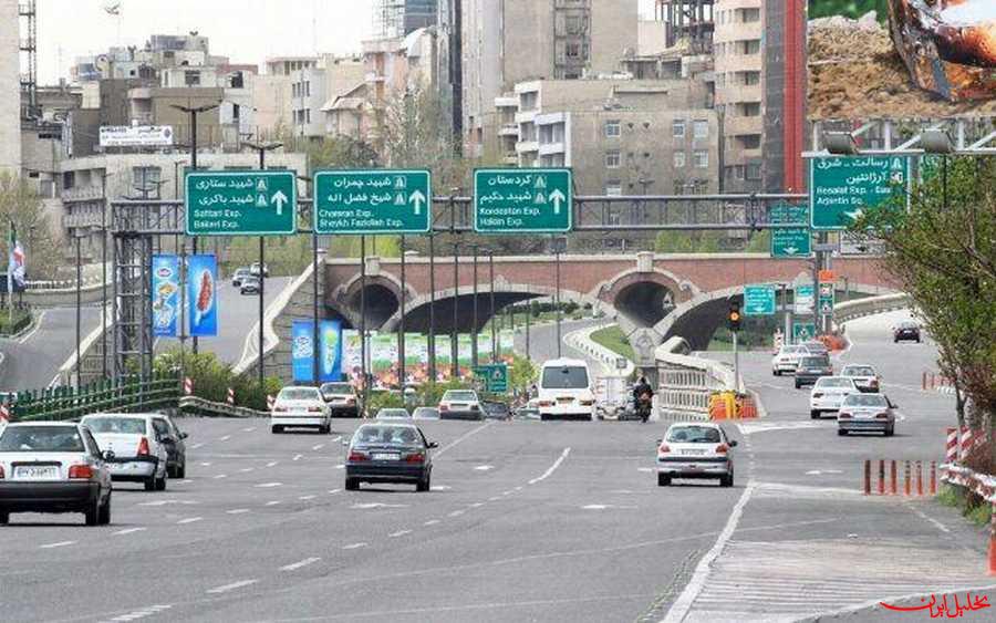  تحلیل ایران -بزرگراه شهید سلیمانی امشب مسدود می شود