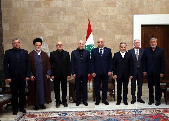  تحلیل ایران -دیدار هیئت جمهوری اسلامی ایران با رئیس جمهور لبنان