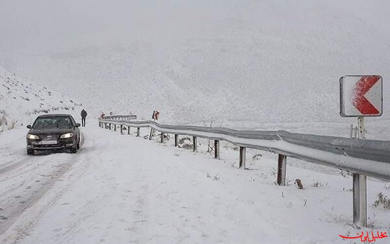  تحلیل ایران -جاده‌های ۱۹ استان، برفی و بارانی است
