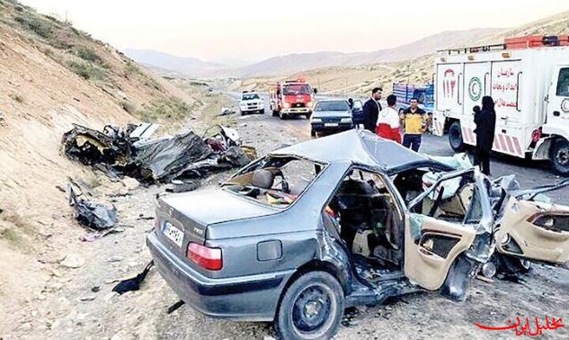  تحلیل ایران -۴۱۷ نفر در تصادفات جاده‌ای فوت شدند