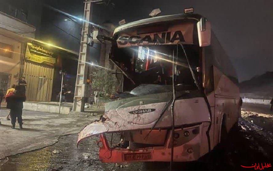  تحلیل ایران -تصادف شدید اتوبوس و کامیون در محور جاجرود