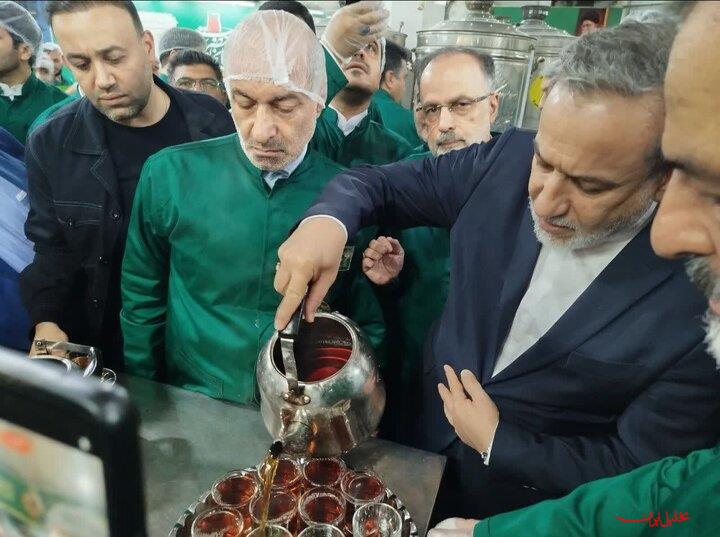  تحلیل ایران -عراقچی در چایخانه حرم مطهر رضوی حضور یافت