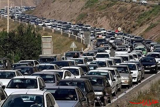  تحلیل ایران -ترافیک سنگین در آزادراه قزوین ـ کرج ـ تهران