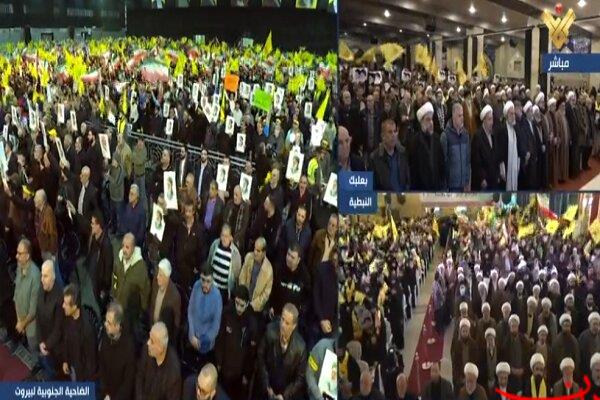  تحلیل ایران -برگزای مراسم تجمع همبستگی مردم لبنان با ایران