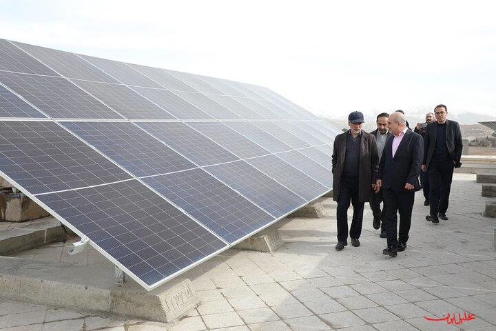 نیروگاه خورشیدی ۱۱۰ کیلوواتی در منطقه نوآوری ایران افتتاح شد