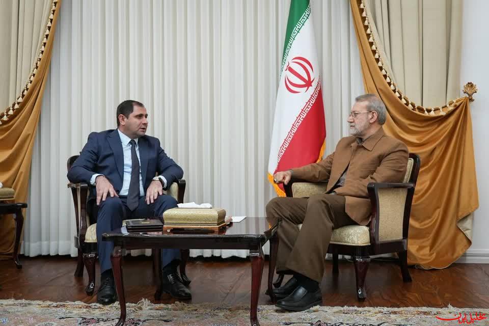  تحلیل ایران -علی لاریجانی برا اشاره به حسن همجواری و منافع مشترک تأکید کردند.