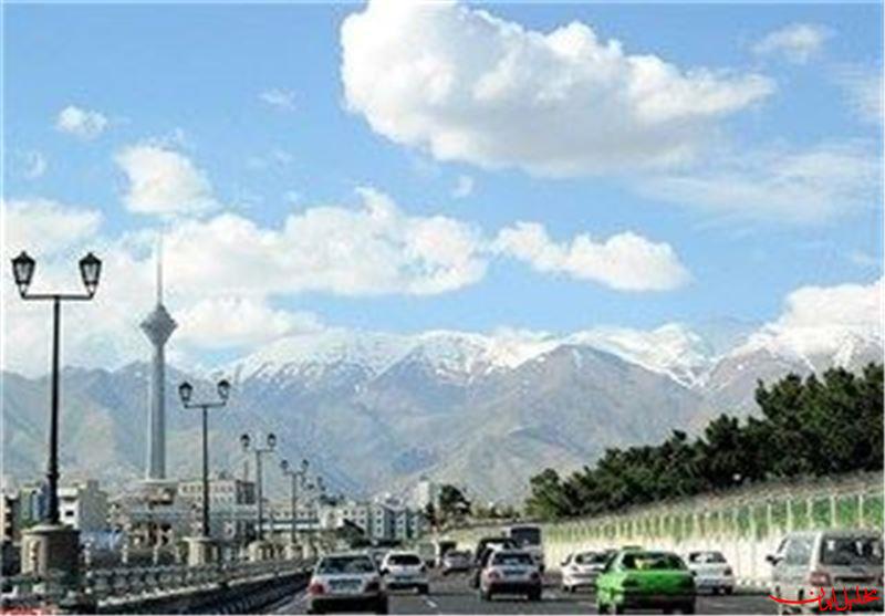  تحلیل ایران -هوای تهران با شاخص ۷۵ در وضعیت قابل‌قبول