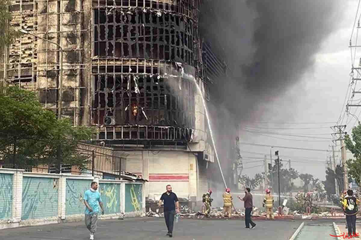  تحلیل ایران -تعداد فوتی های آتش‌سوزی مجتمع ارغوان اندیشه به ۱۱ نفر رسید