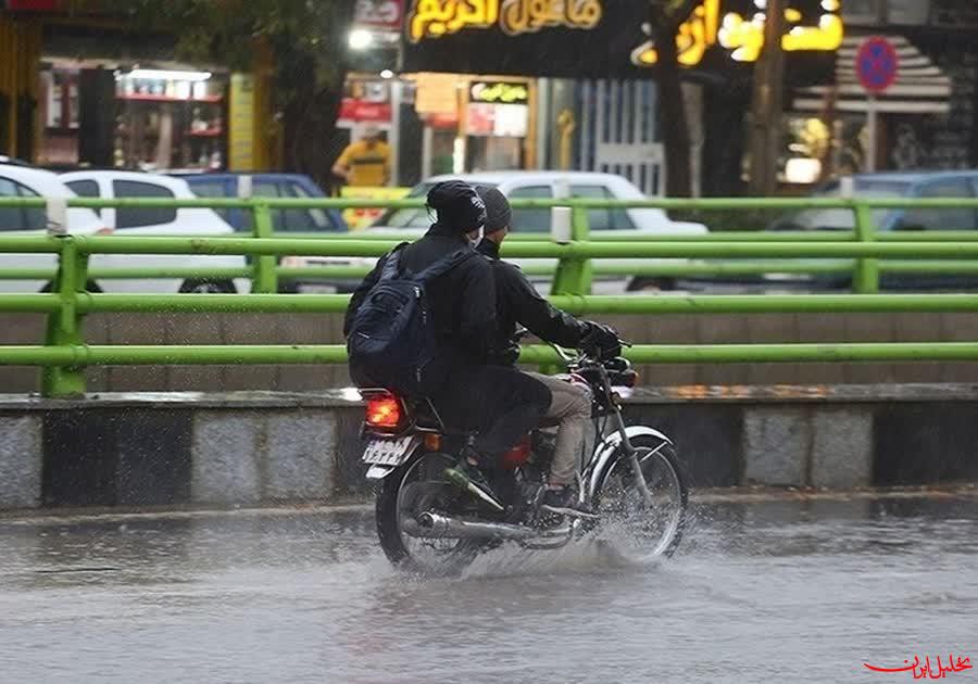  تحلیل ایران -بارش‌های رگباری و آبگرفتگی معابر تا جمعه