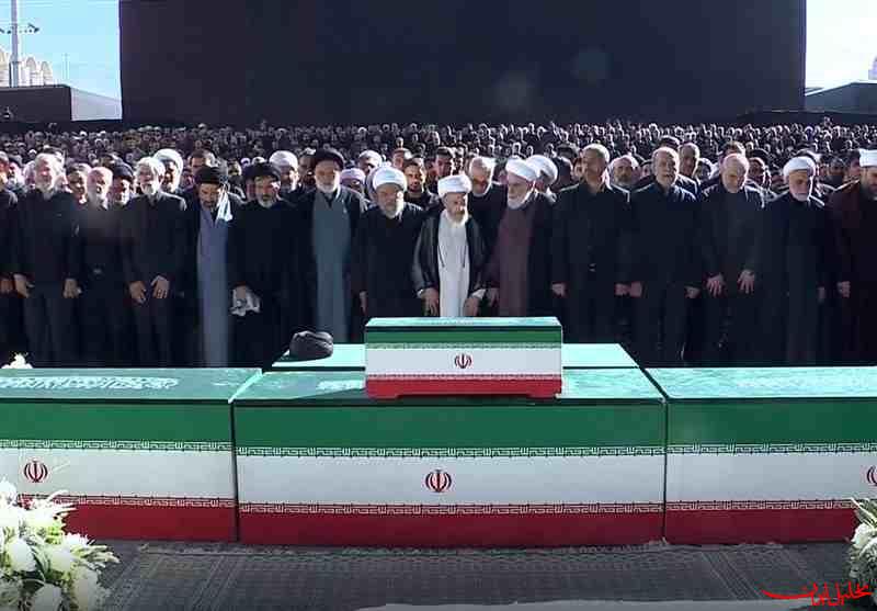  تحلیل ایران -اقامه نماز بر پیکر مطهر امام شهید و خانواده ایشان