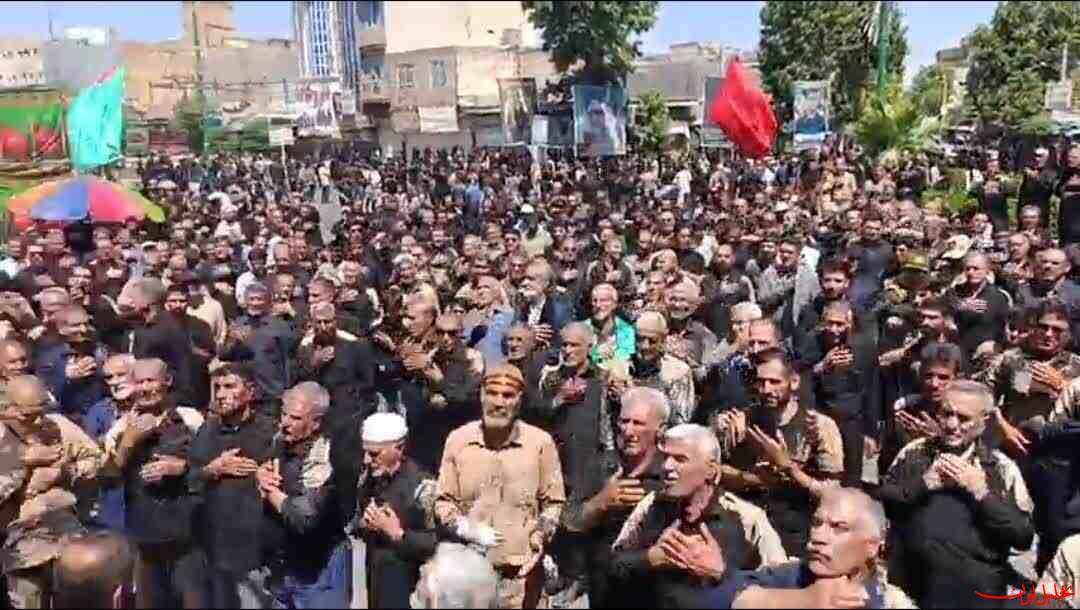  تحلیل ایران -شعار حاضران مراسم تشییع، انتقام از قاتلان رهبر ایران است