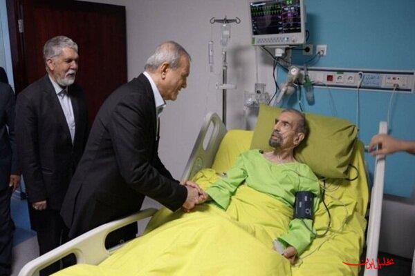  تحلیل ایران -رئیس جمهور از موسوی گرمارودی عیادت کرد