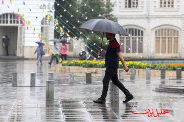  تحلیل ایران -بارش‌های رگباری، رعدوبرق و وزش باد در ۷ استان 