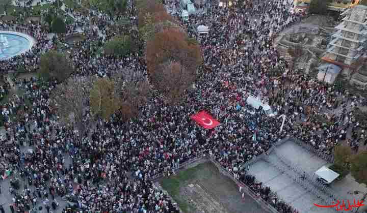  تحلیل ایران -تجمع گسترده در استانبول در حمایت از غزه و فلسطین! 